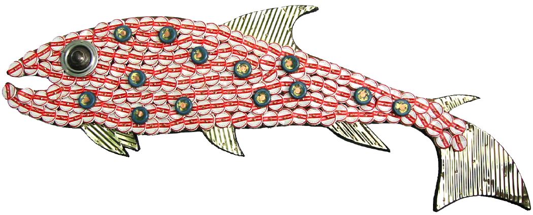 Bottle Cap Mosaic Fish No. 1, 2005