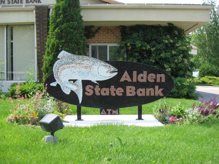 Alden State Bank Mosaic Sign