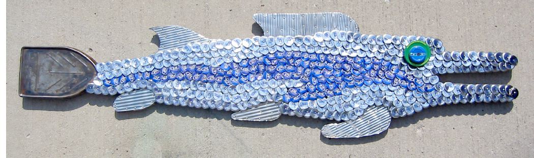 Bottle Cap Mosaic Fish No. 8, 2005