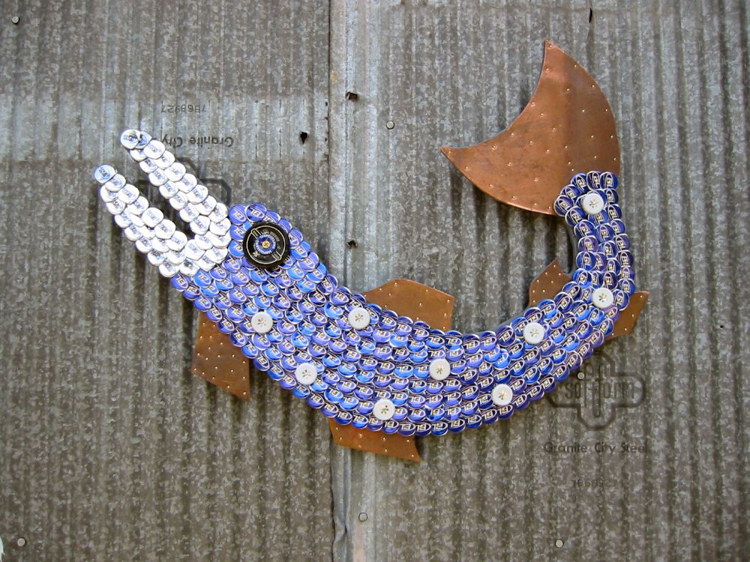 Bottle Cap Fish Mosaic No. 21, 2006