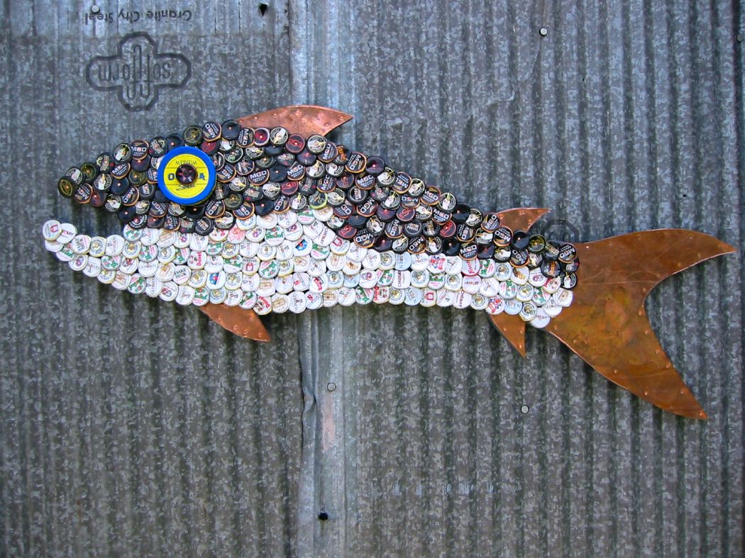 Bottle Cap Mosaic Fish No. 24, 2006