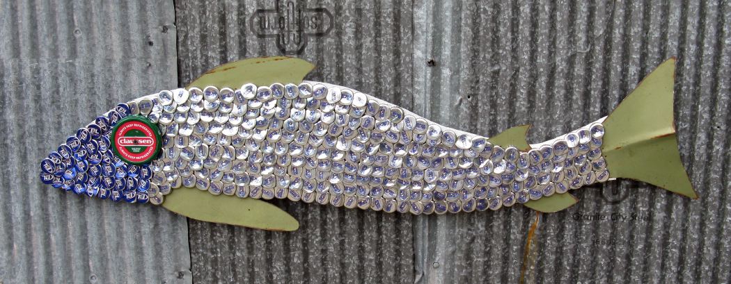 Bottle Cap Mosaic Fish No. 46, 2006