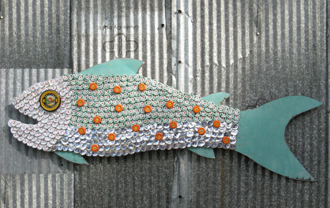 Bottle Cap Mosaic Fish No. 47, 2008