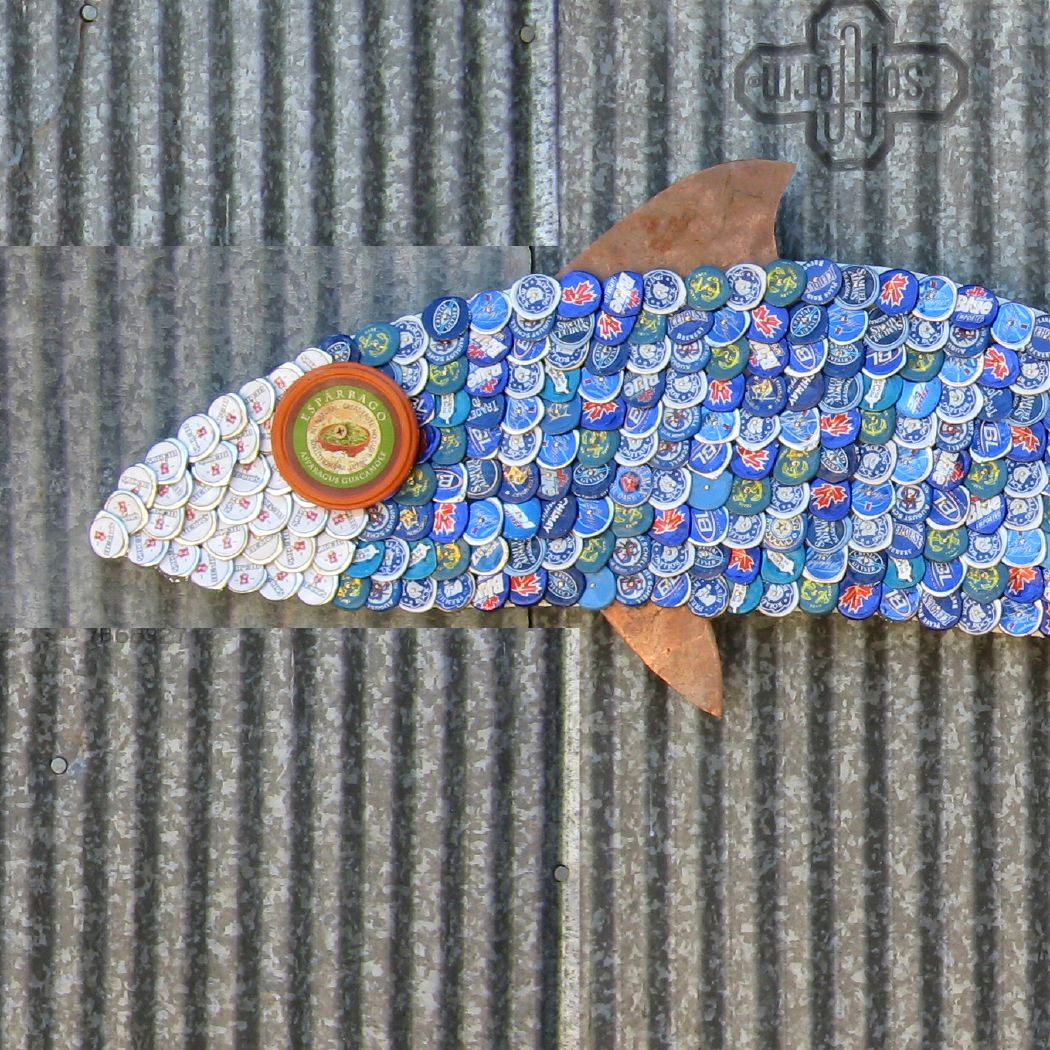 Bottle Cap Mosaic Fish No. 48, 2008