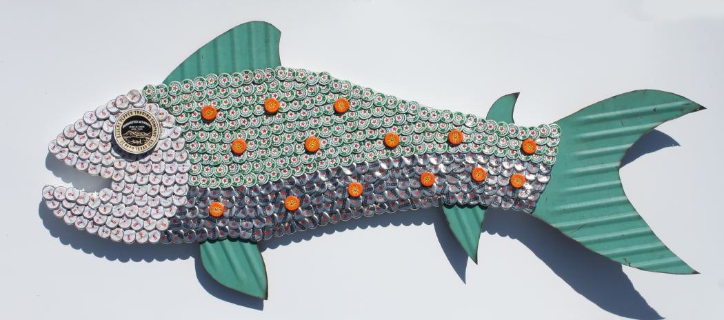 Bottle Cap Fish Mosaic No. 51, 2010