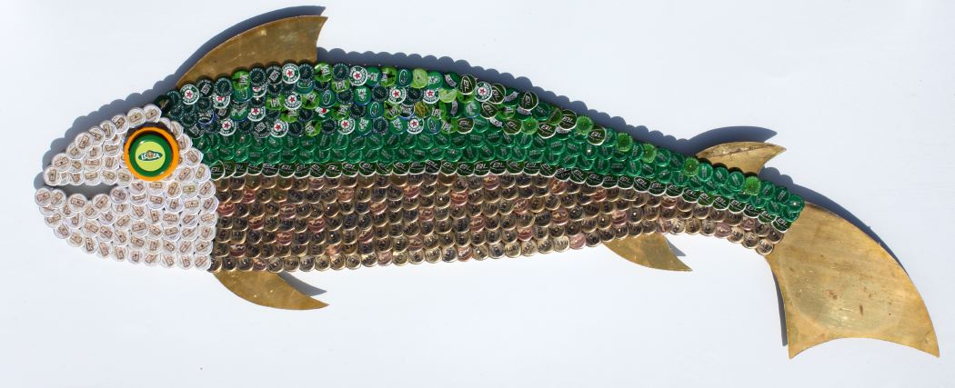 Bottle Cap Mosaic Fish No. 54, 2007