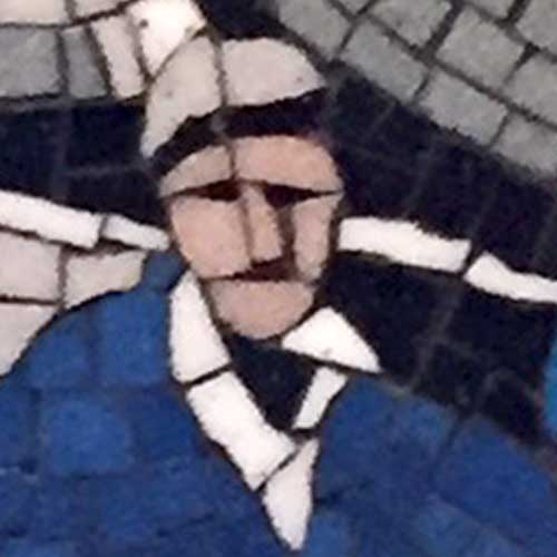 Green River Station Glass Mosaic Detail