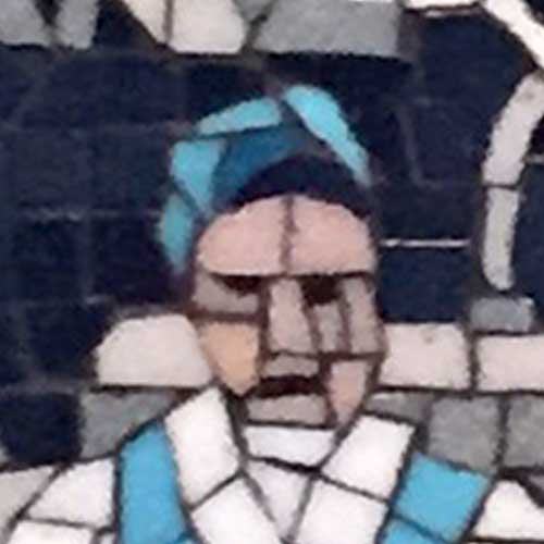 Green River Station Glass Mosaic Detail