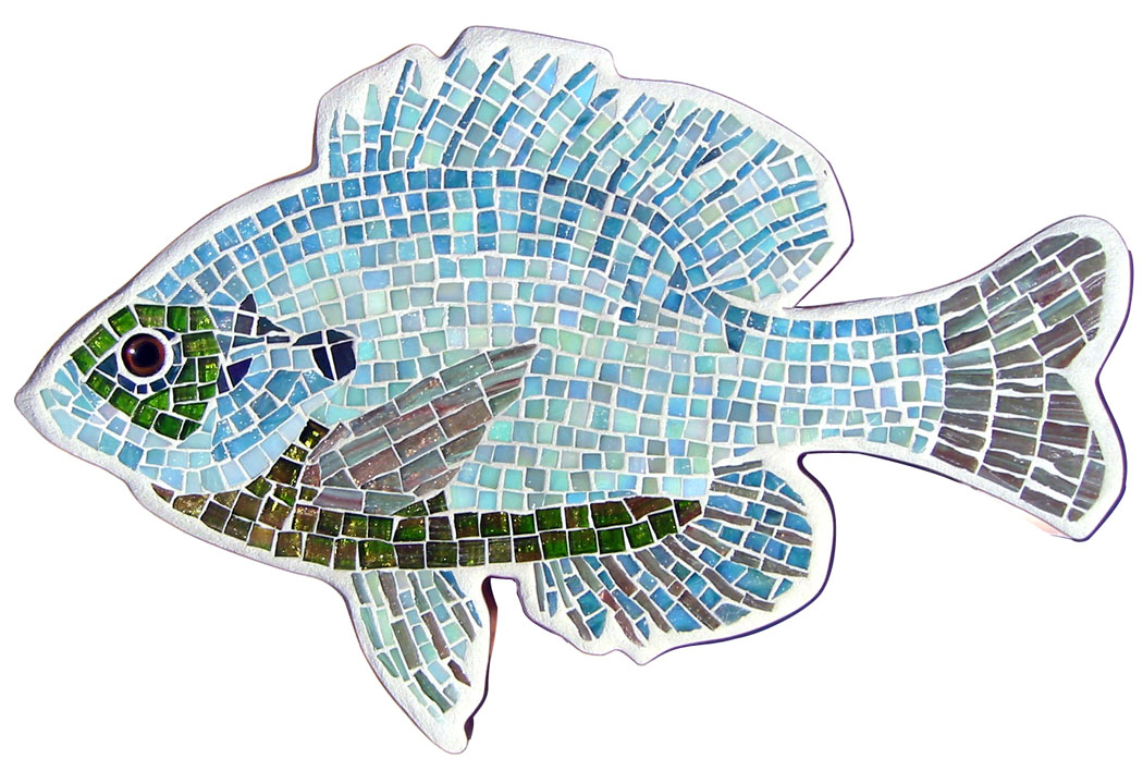 glass mosaic fish