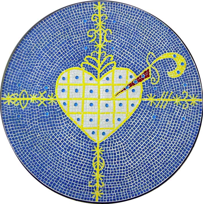 Vévé for Erzuli Mosaic Table, 2003