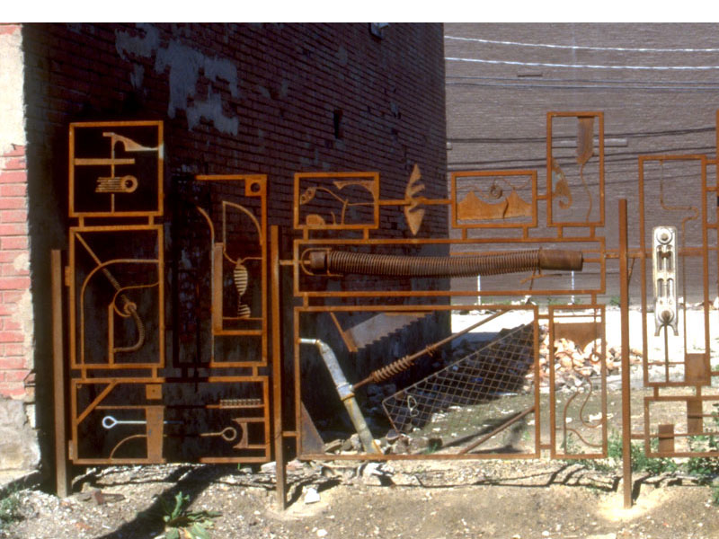 Scrap Fence, 2208 S. Halsted, 2002 steel, cast iron