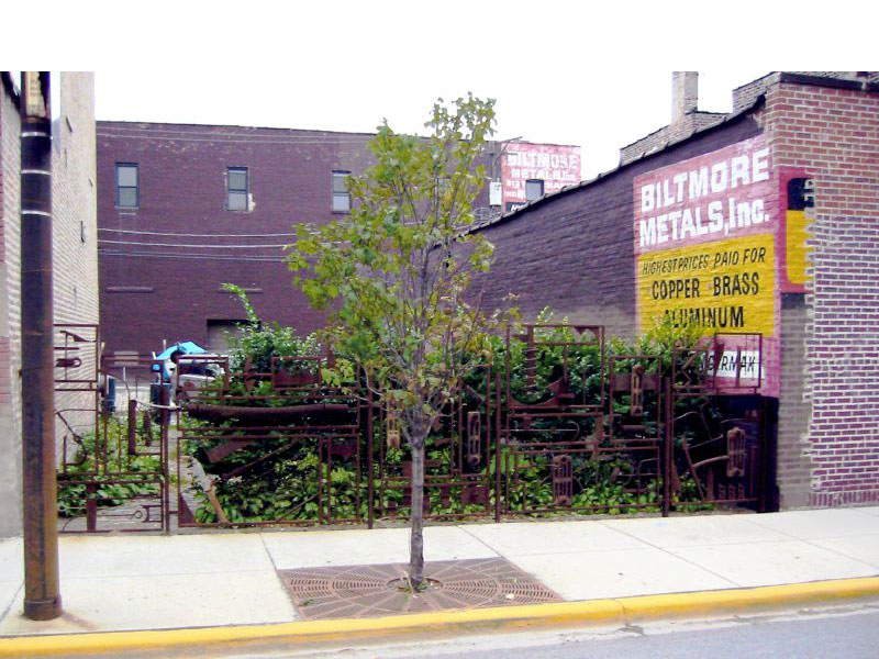 Scrap Fence, 2208 S. Halsted, 2002 steel, cast iron