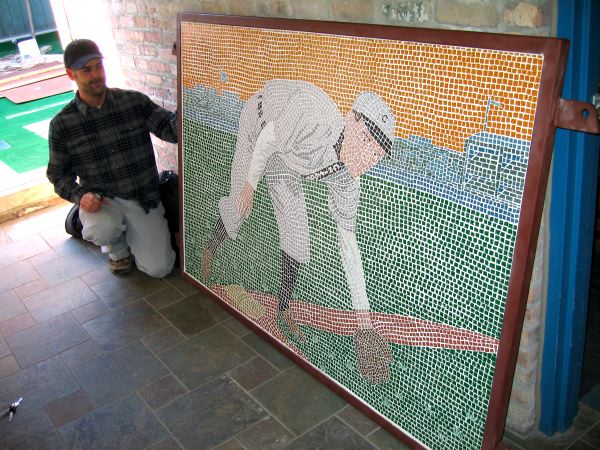 Installing Johnny Evers Mosaic