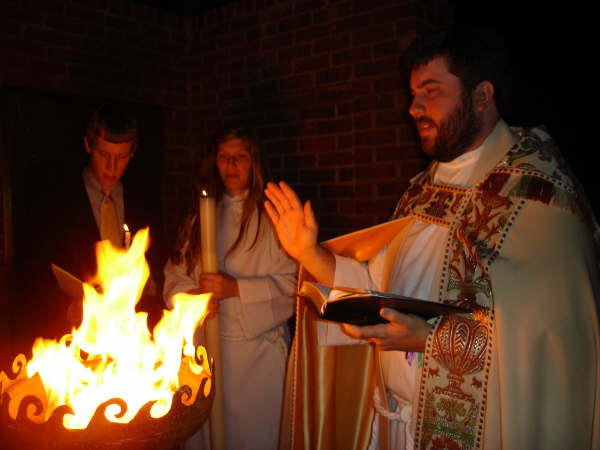 sculptural Firebowl for Easter Vigil