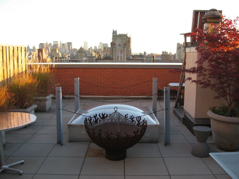 Great Bowl O Fire on manhattan rooftop garden