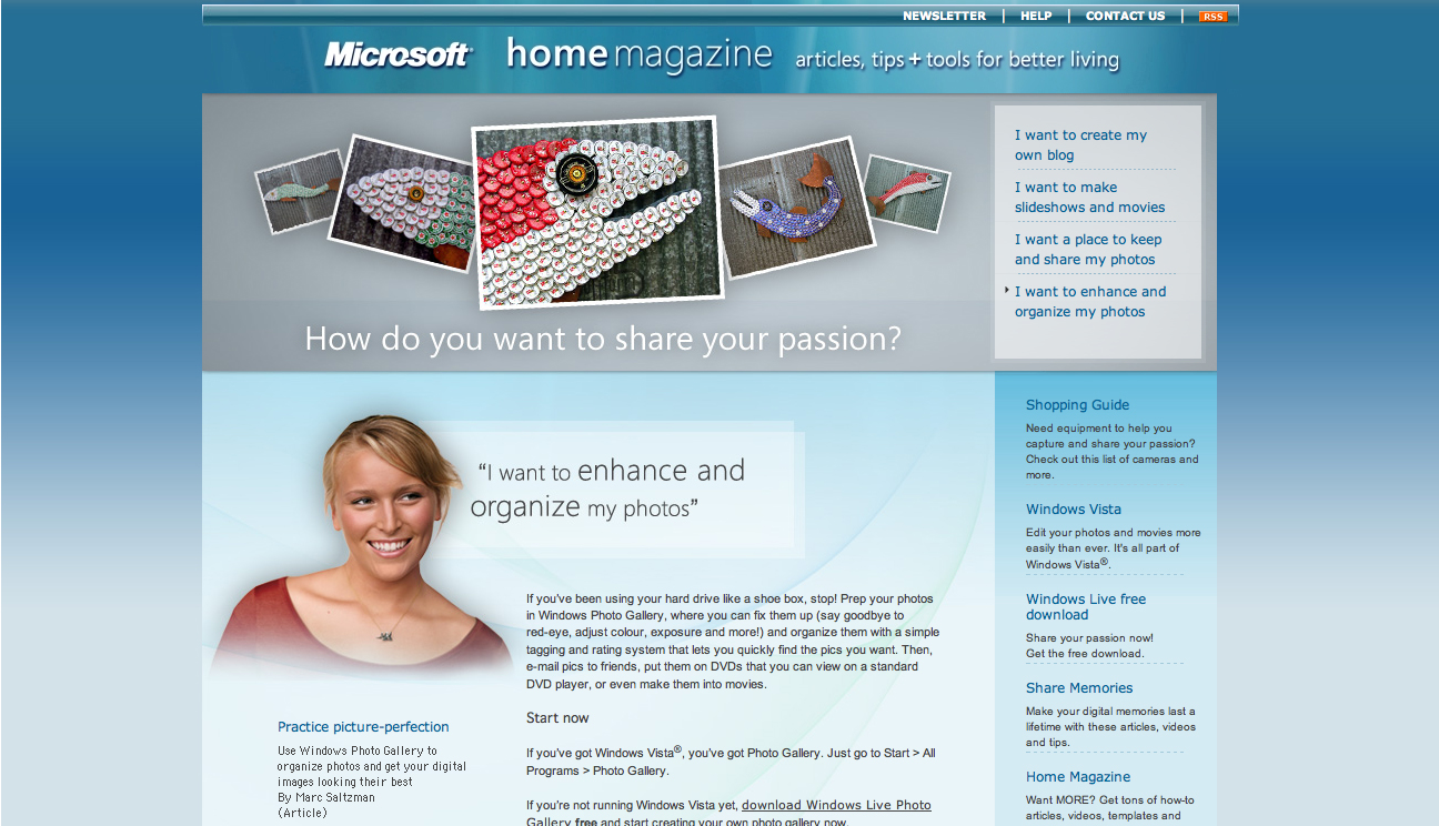Bottle Cap Mosaics in Microsoft Home Magazine