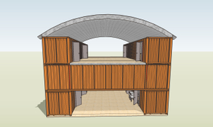 West Elevation of Container Studio