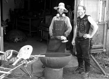 John T. Unger and assistant Kurt VanDusen at the metal workshop on M 66