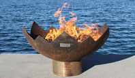 The Great Flaming Lotus Sculptural Firebowl