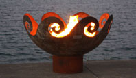 Waves O' Fire Sculptural Firebowl