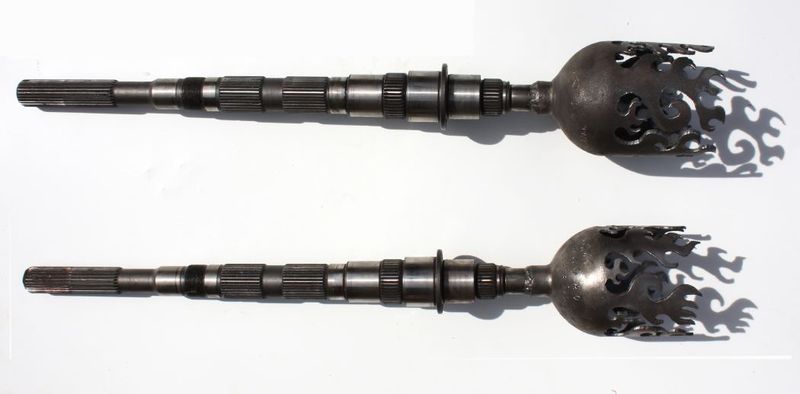 Olympic style steel torches