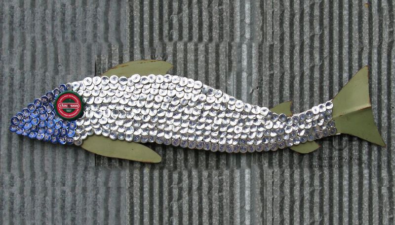 Bottlecap-fish-mosaics