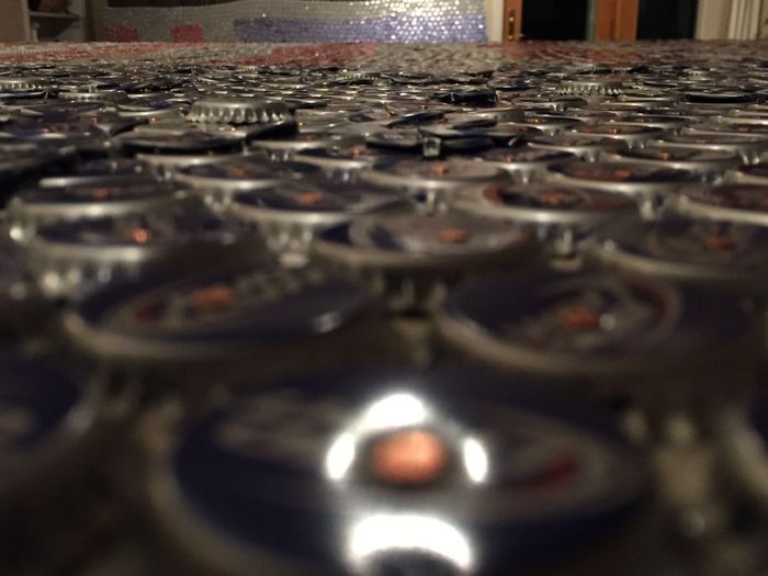 Old Glory Bottle Cap Flag