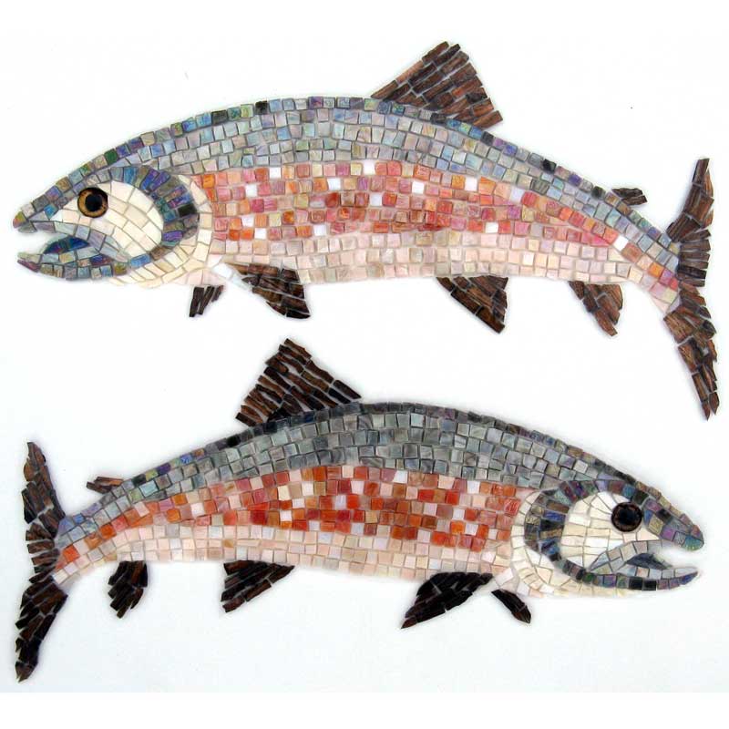 Glass Mosaic Fish for Limelight Lodge Commission