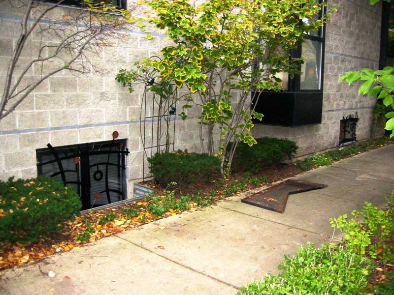 Modern Security Grates in Steel + Copper