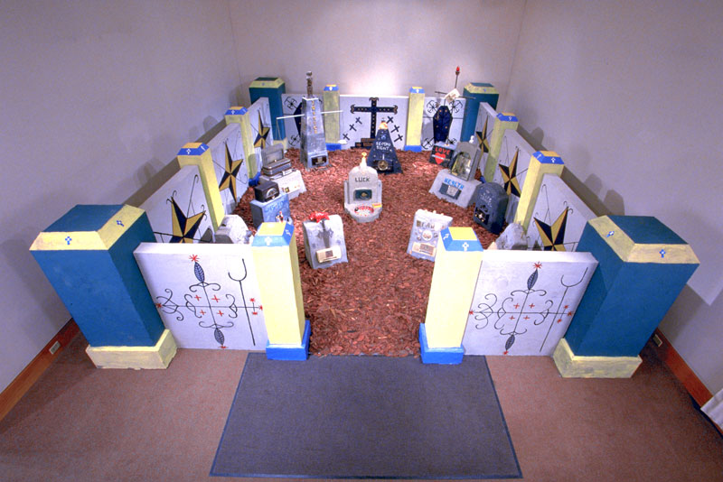 Radio Ancestrale, an installation commissioned by Tarble Arts Center, EIU, 2000