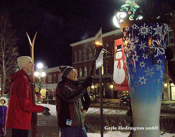 lighting the flame for Newport’s 100th Winter Carnival