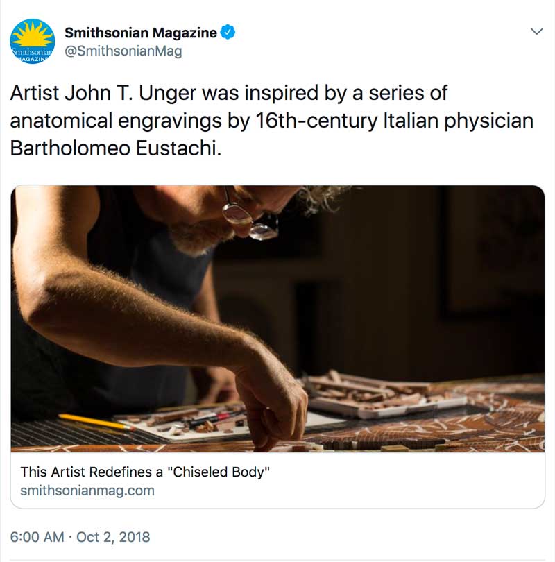 Donahue, Michelle Z. “This Artist Redefines a ‘Chiseled Body.’” Smithsonian.com, Smithsonian Institution, 1 Oct. 2018
