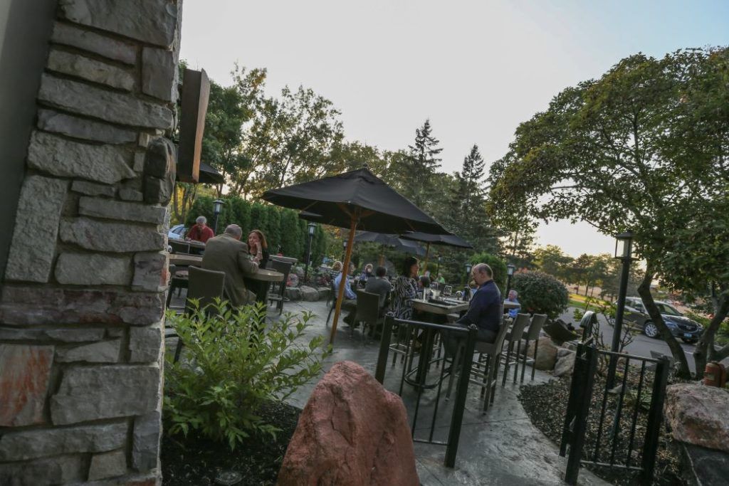 King Isosceles Sculptural Firebowl at Redstone American Grill, Minnetonka, MN