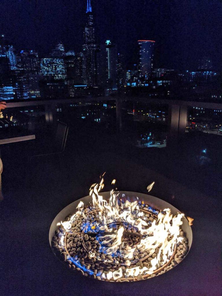 Big Bowl O' Zen fire feature Google HQ Chicago