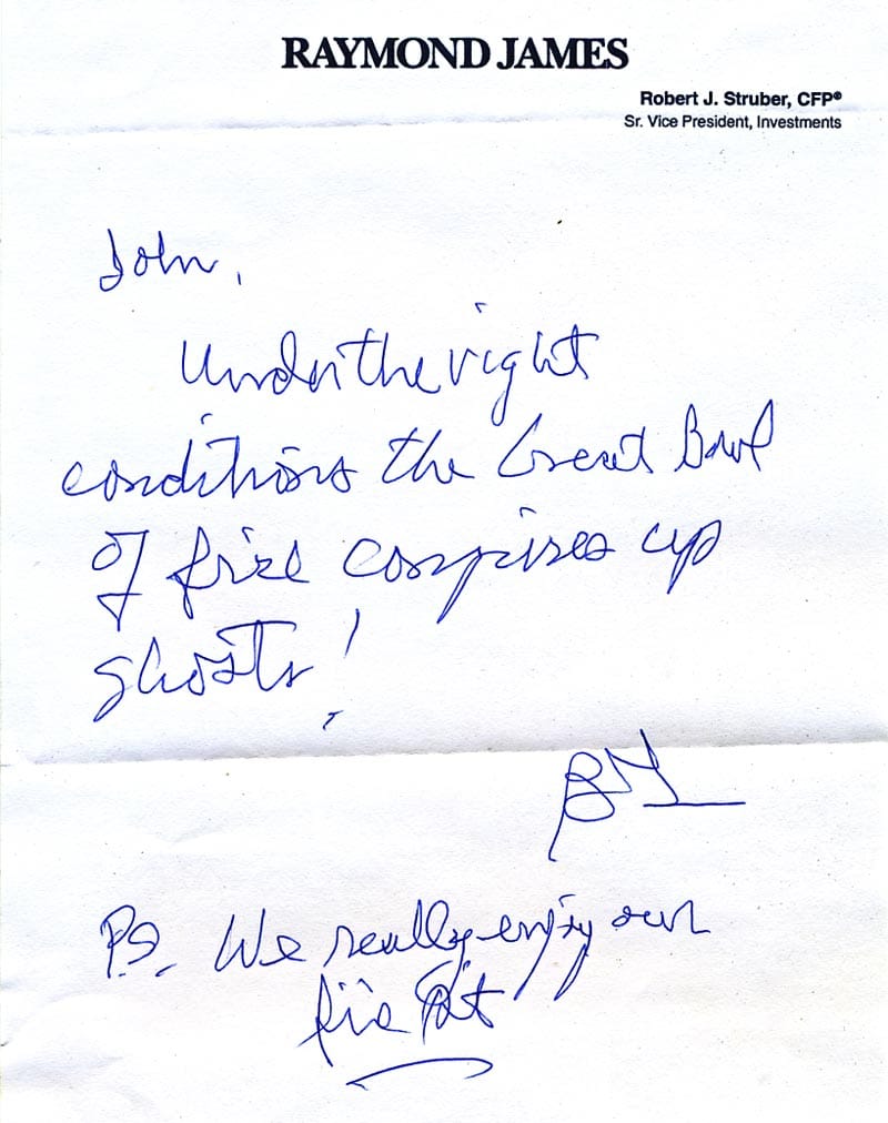 Letter from customer