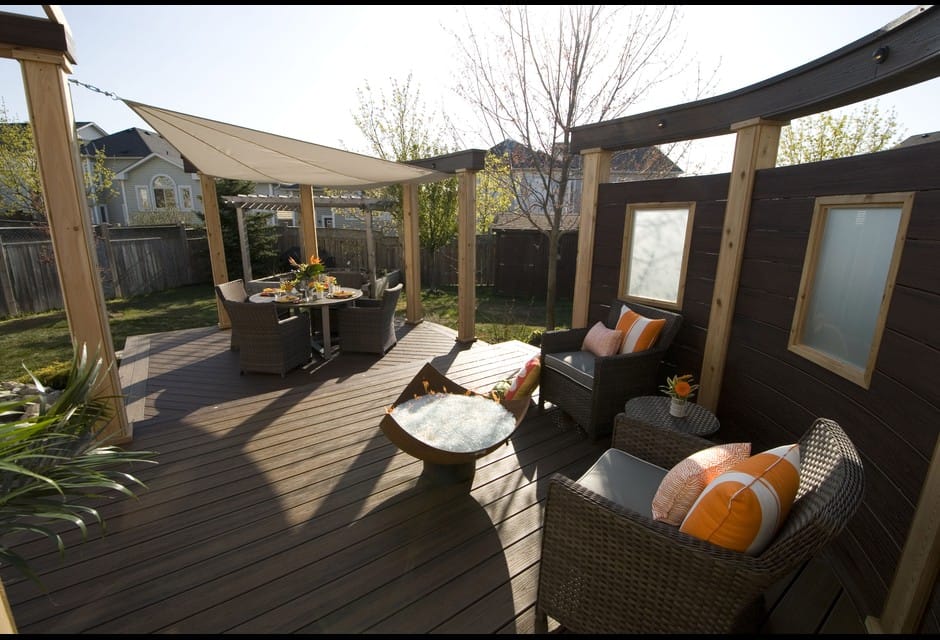 Rustic Fire Pit on HGTV's Decked Out