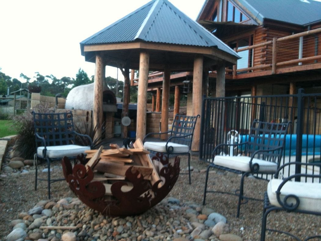 Fire Sculptural Fire Pit in New South Wales