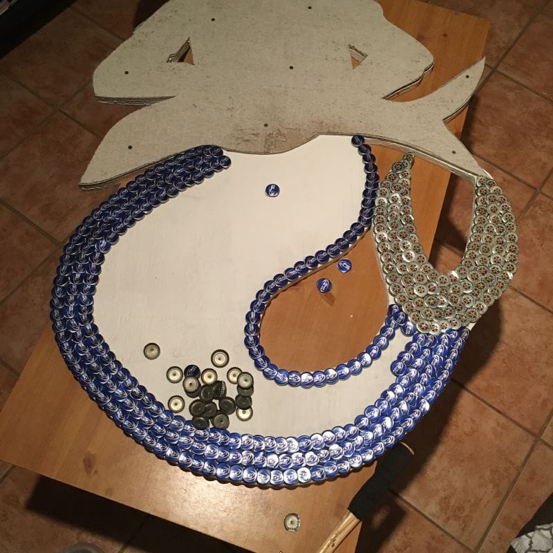 La Siren III Mosaic in progress