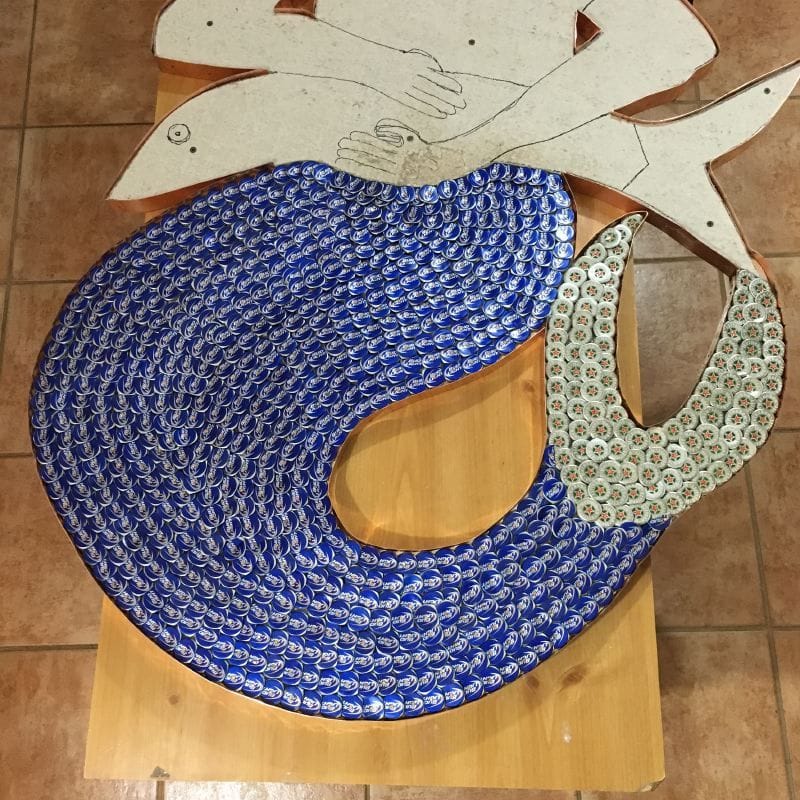 La Siren III Mosaic in progress