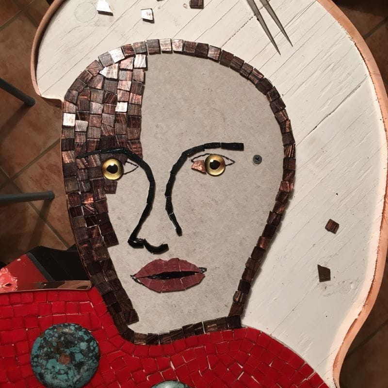La Siren III Mosaic in progress