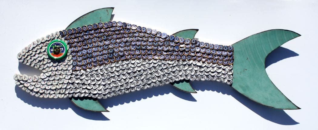 Bottle Cap Mosaic Fish No. 52, 2011