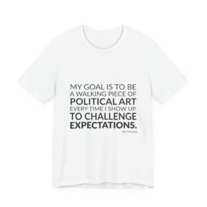 'To Challenge Expectations' — Billy Porter Quote Tee | Wear Words Black-on-White Literary Tee — Classic Tee