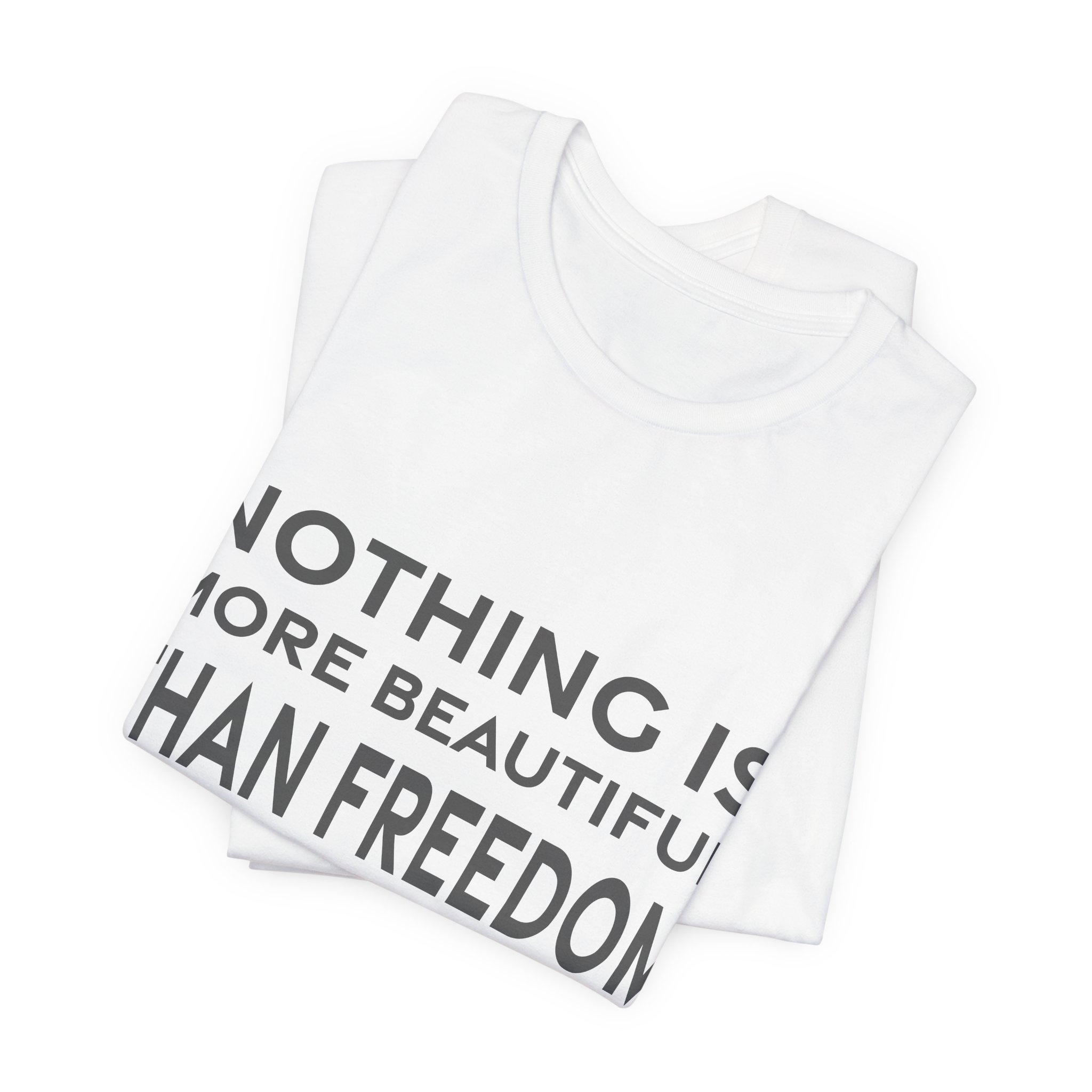 'Nothing is More Beautiful Than' — Coco Chanel Quote Tee | RQuéV Black-on-White Literary Tee — Classic Tee - Image 3