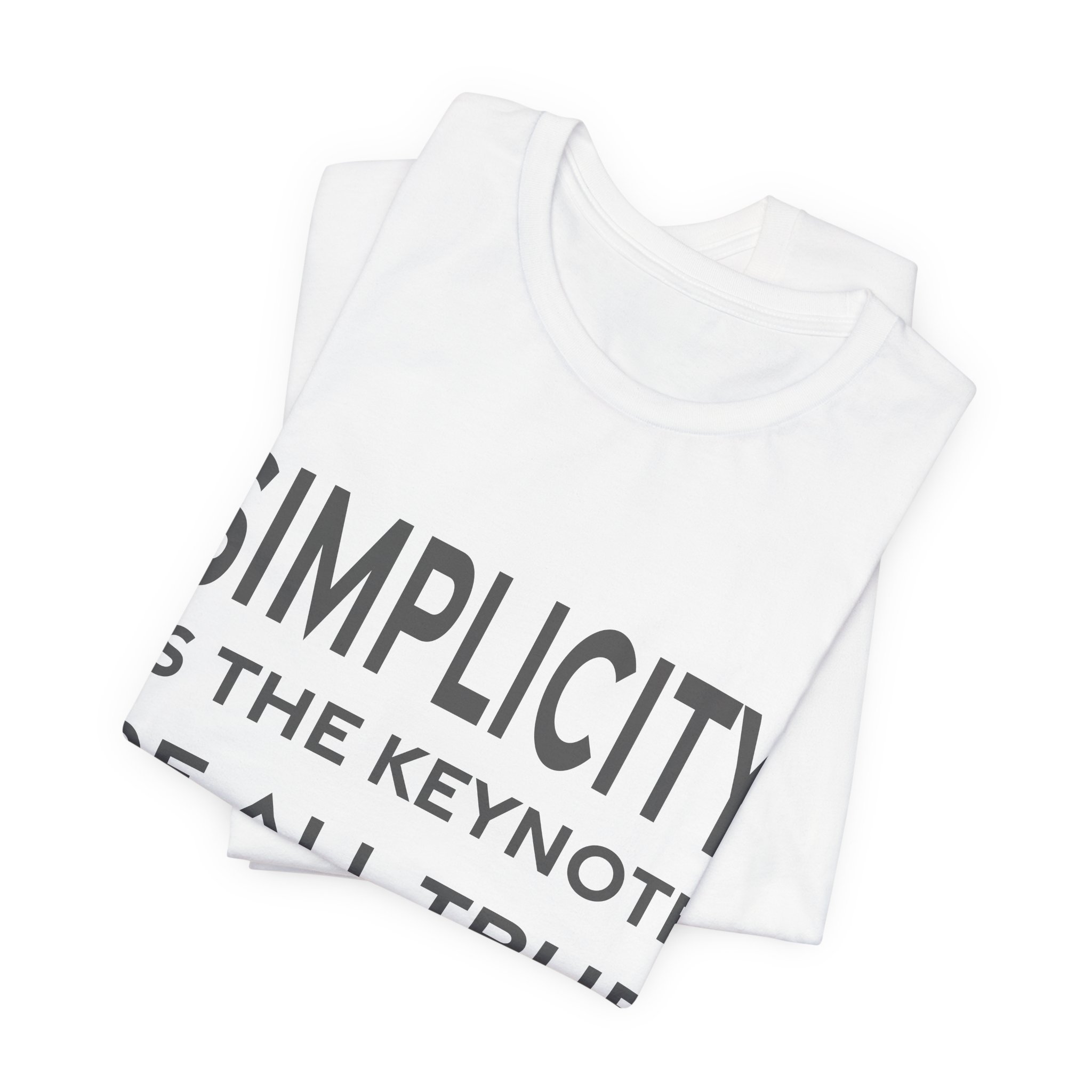 'Simplicity is the Keynote of' — Coco Chanel Quote Tee | RQuéV Black-on-White Literary Tee — Classic Tee - Image 8