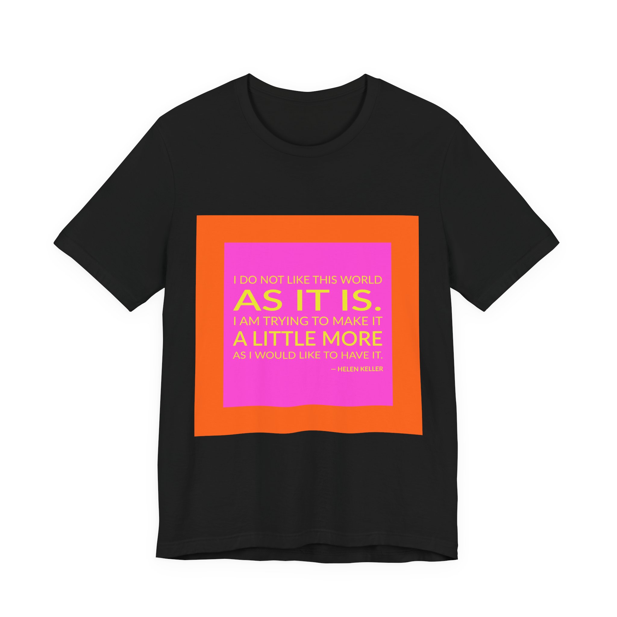 'I Do Not Like This' — Helen Keller Quote Tee | RQuéV Typographic Statement Tee — Classic Tee - Image 6