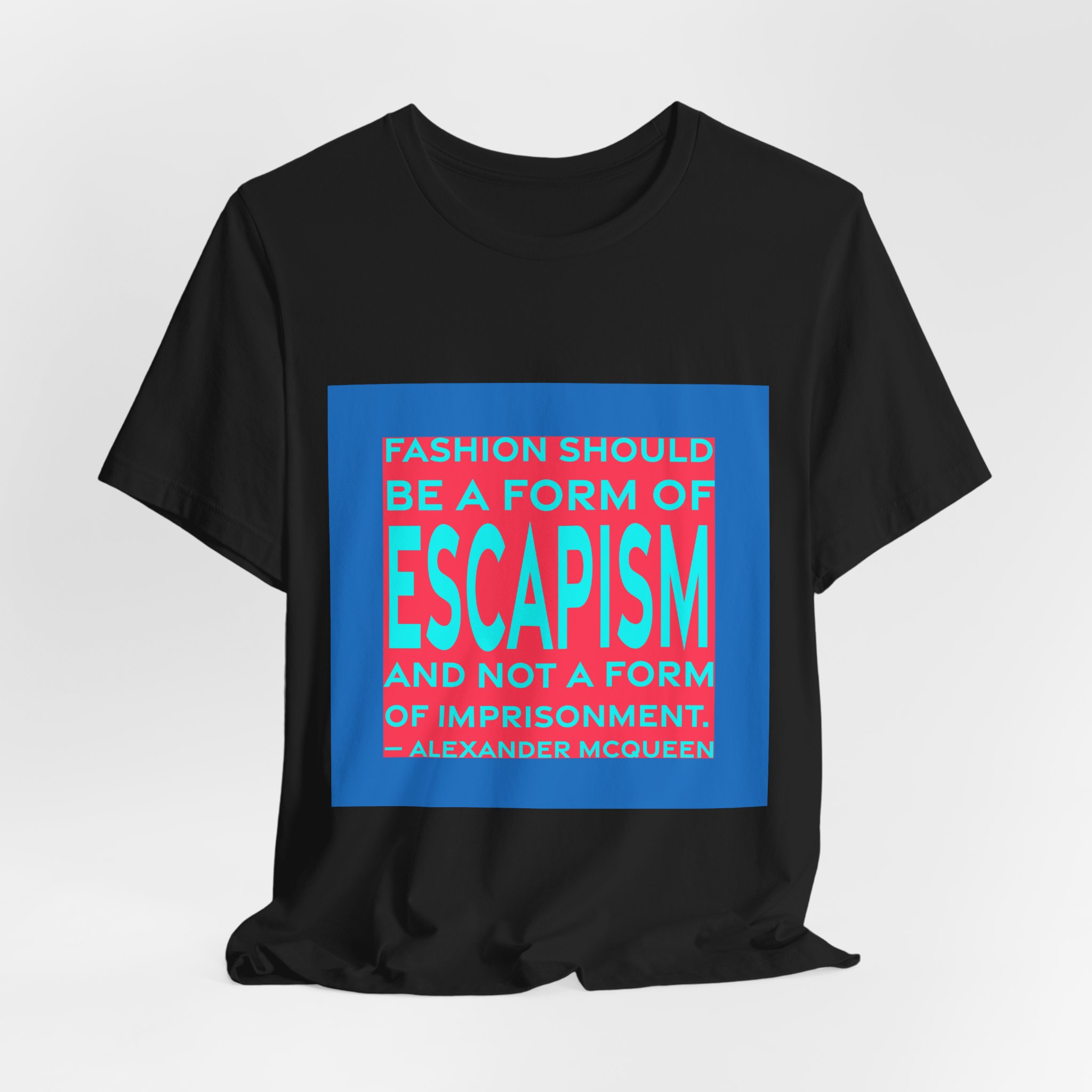 'Fashion Should Be a Form' — Alexander McQueen Quote Tee | RQuéV Typographic Statement Tee — Classic Tee - Image 5