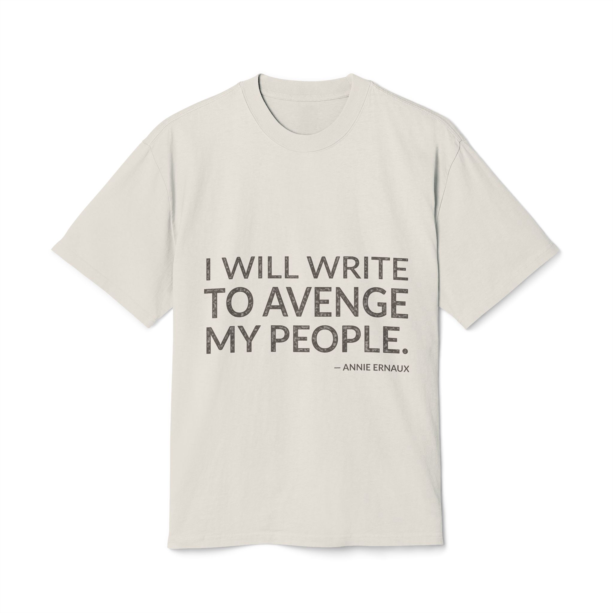 'I will write to avenge my people.'