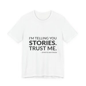 'Trust Me' — Jeanette Winterson Quote Tee | RQuéV Black-on-White Literary Tee — Classic Tee