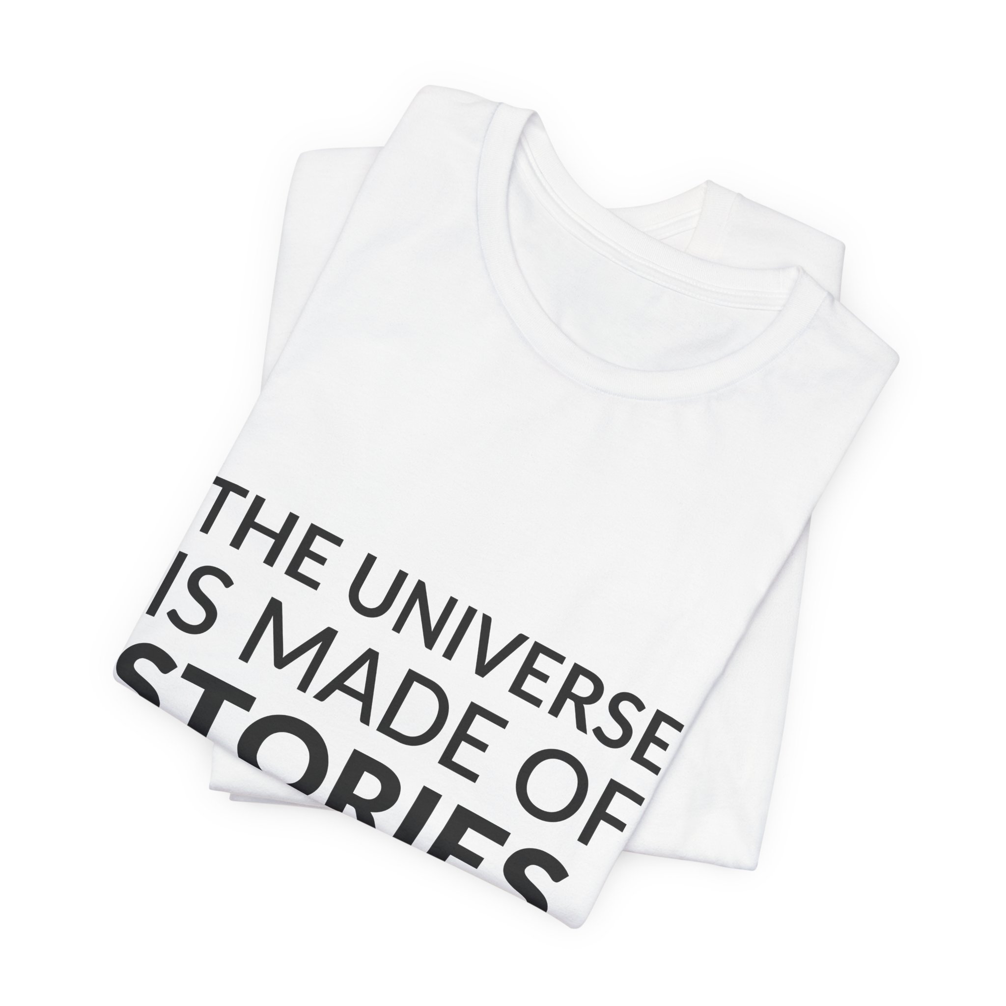 'The Universe is Made of' — Muriel Rukeyser Quote Tee | RQuéV Black-on-White Statement Shirt — Classic Tee - Image 5