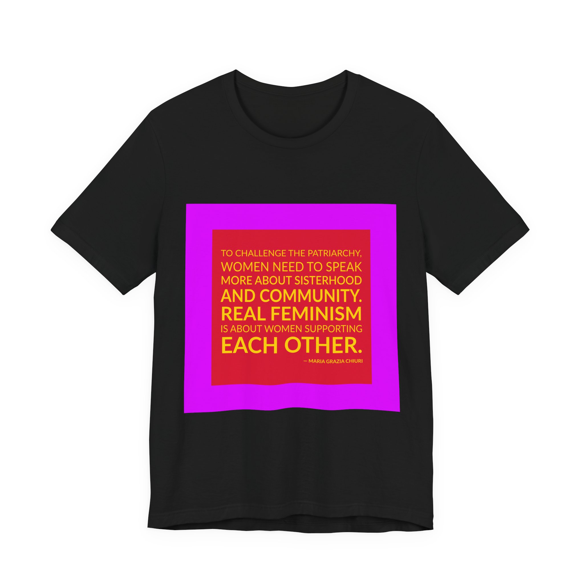 'To Challenge the Patriarchy, Women' — Maria Grazia Chiuri Quote Tee | Wear Words Typographic Statement Tee — Classic Tee - Image 7